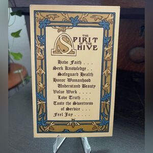 Antique Vintage The Spirit Of The Hive YWMIA church bible religious Mormon